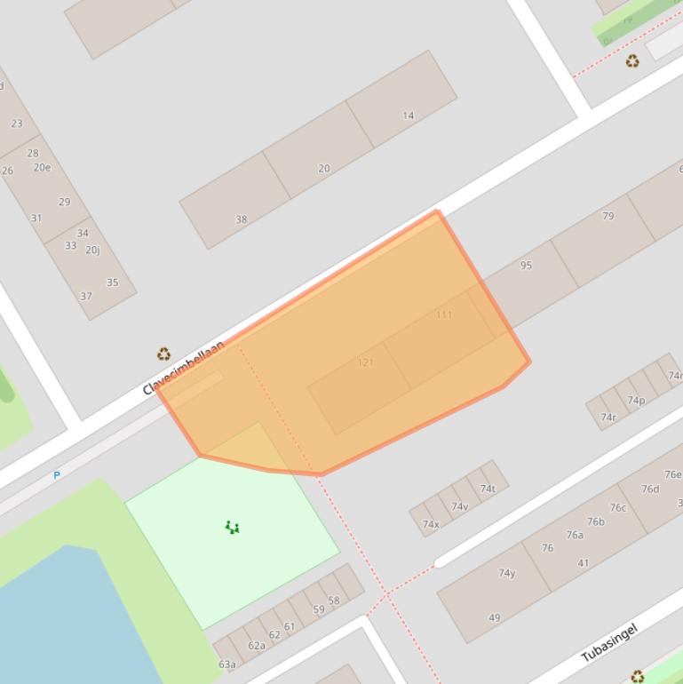 Kaart van postcodegebied 2287VD.