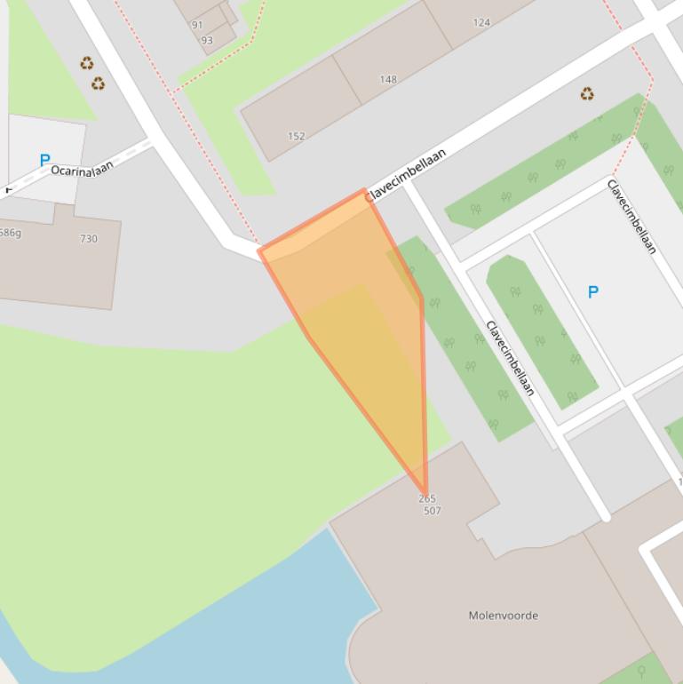 Kaart van postcodegebied 2287VL.