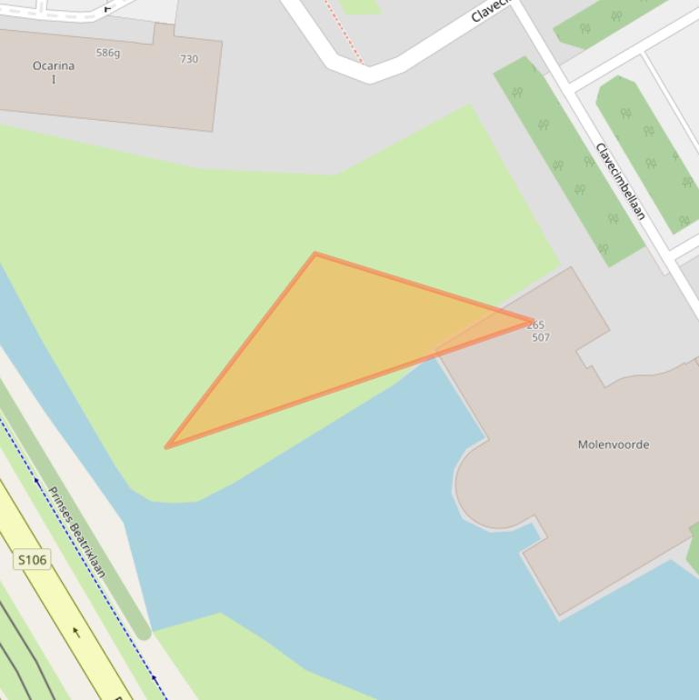 Kaart van postcodegebied 2287VM.