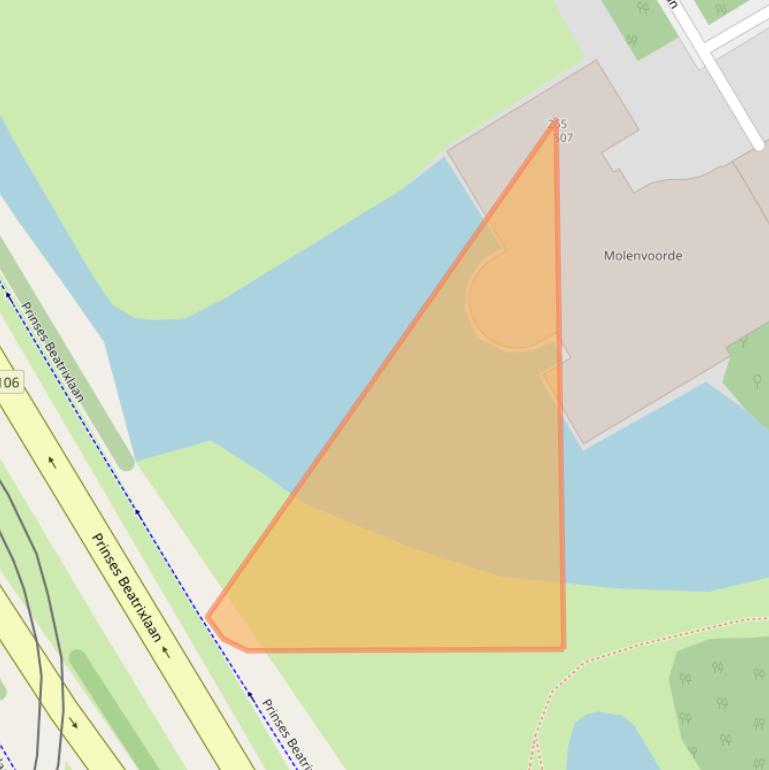 Kaart van postcodegebied 2287VR.