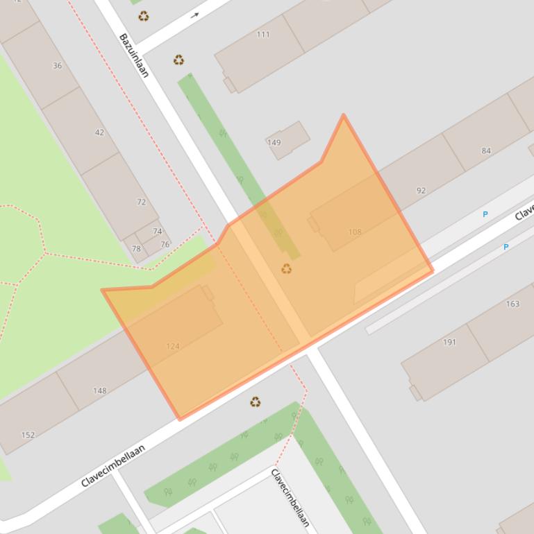 Kaart van postcodegebied 2287VZ.