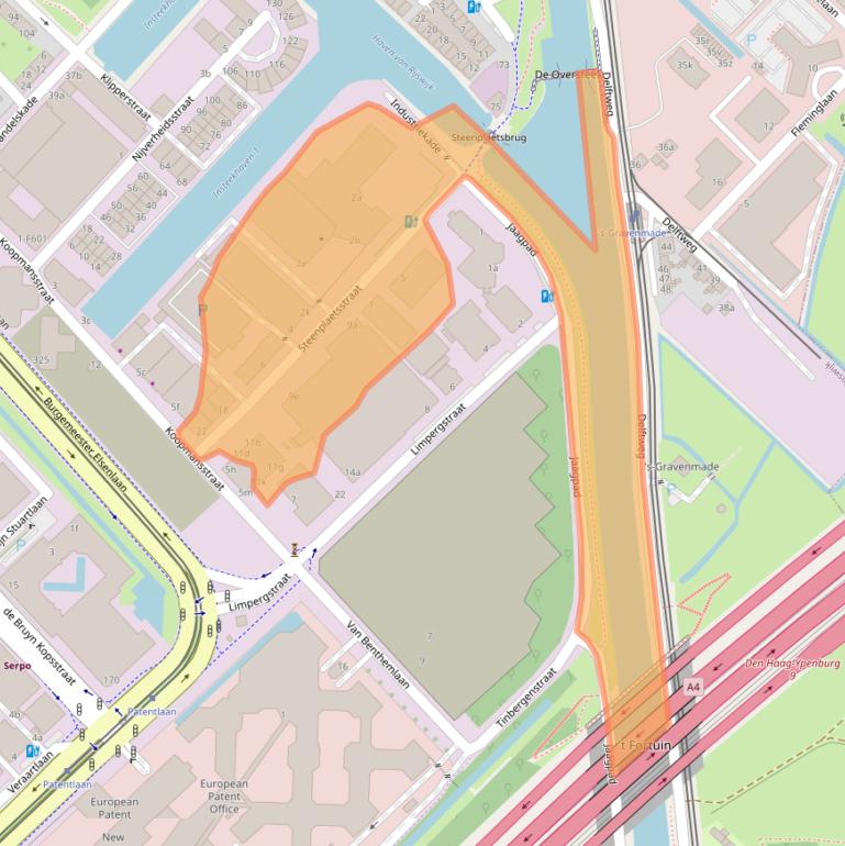 Kaart van postcodegebied 2288AA.