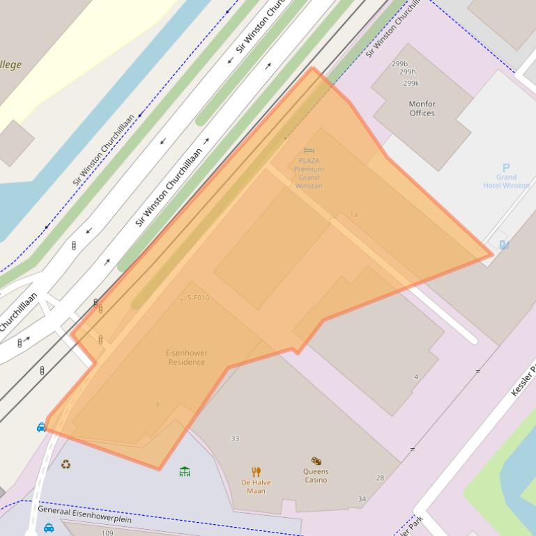 Kaart van postcodegebied 2288AE.