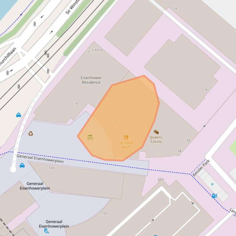 Kaart van postcodegebied 2288AH.