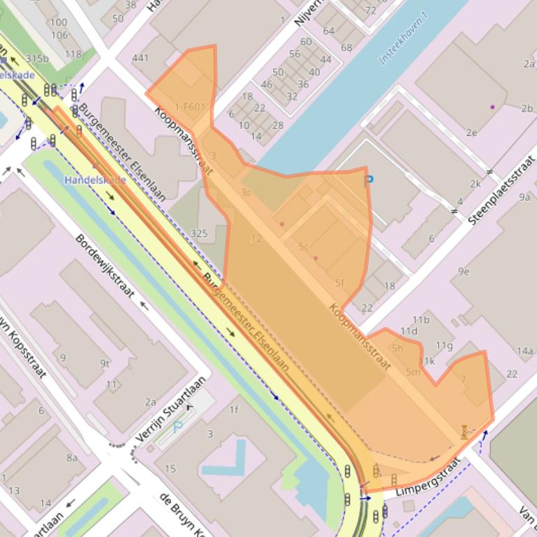 Kaart van postcodegebied 2288BC.