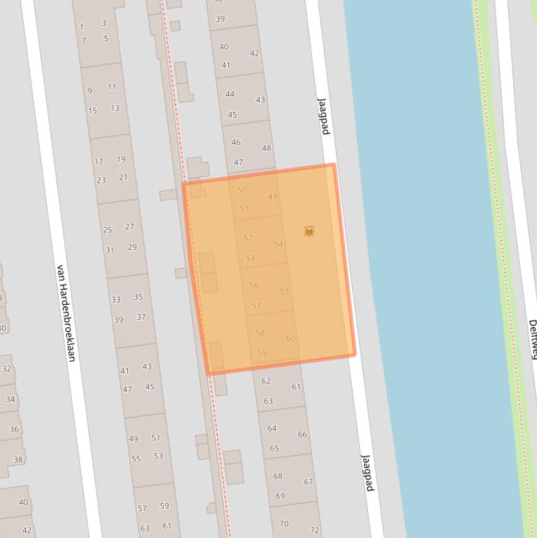 Kaart van postcodegebied 2288CG.