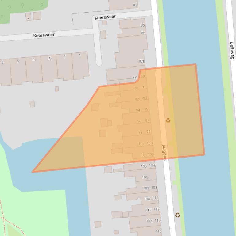 Kaart van postcodegebied 2288CK.