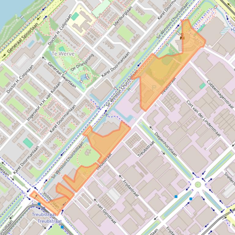 Kaart van postcodegebied 2288EJ.