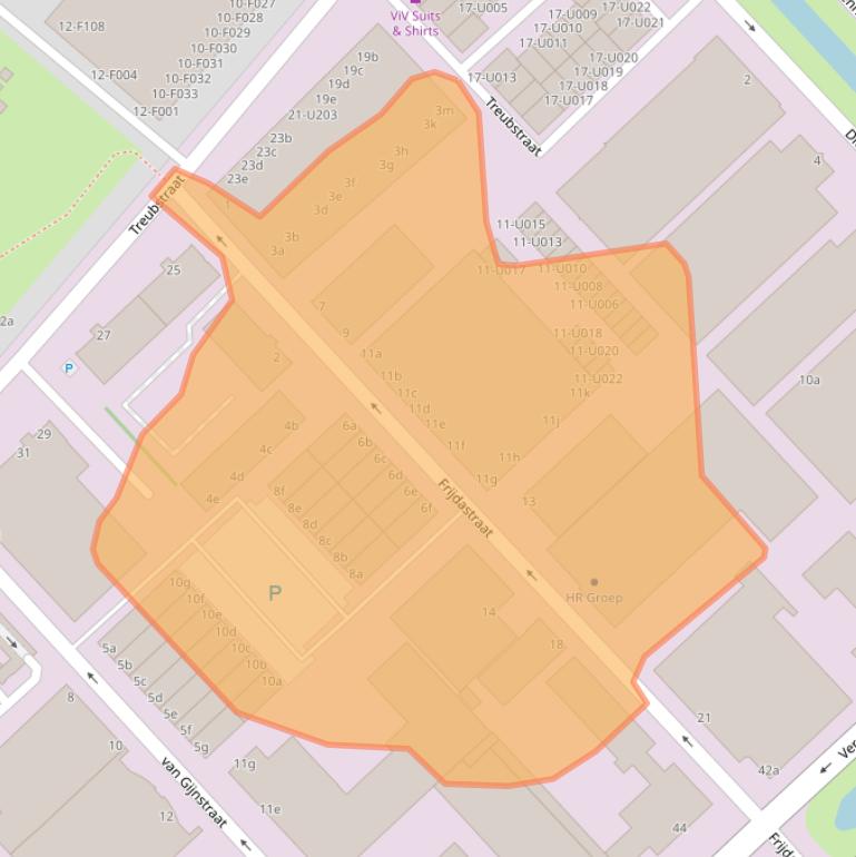 Kaart van postcodegebied 2288EX.