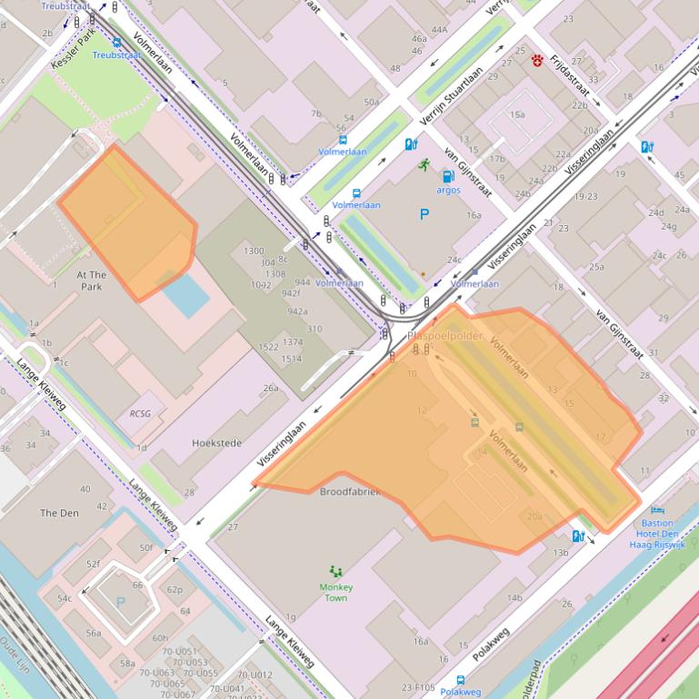 Kaart van postcodegebied 2288GD.