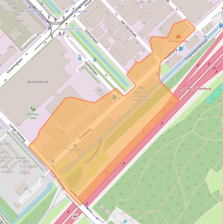 Kaart van postcodegebied 2288GG.