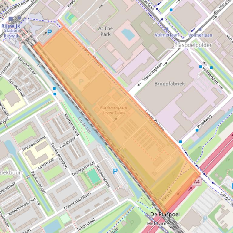 Kaart van postcodegebied 2288GK.