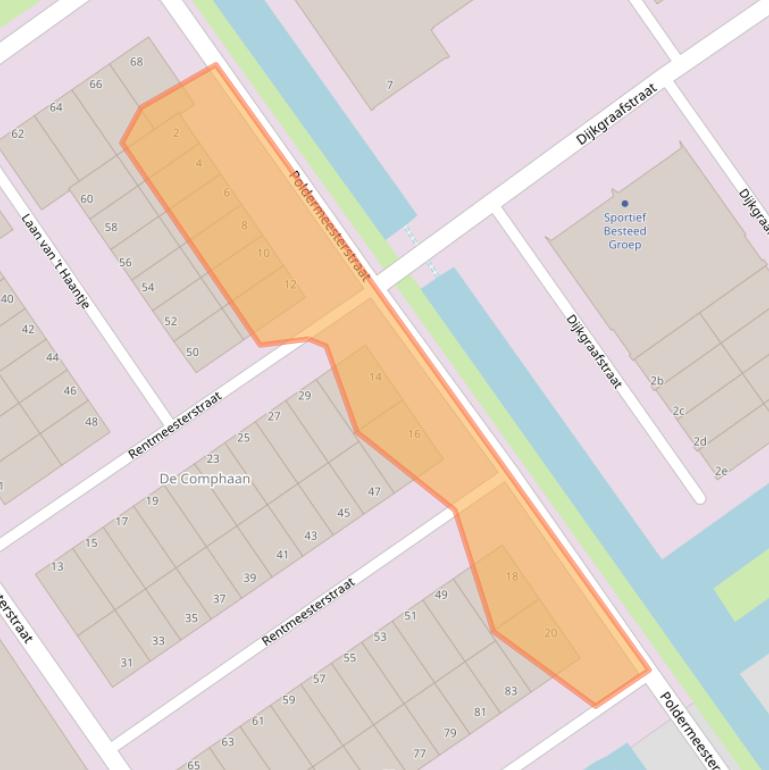 Kaart van postcodegebied 2288GV.