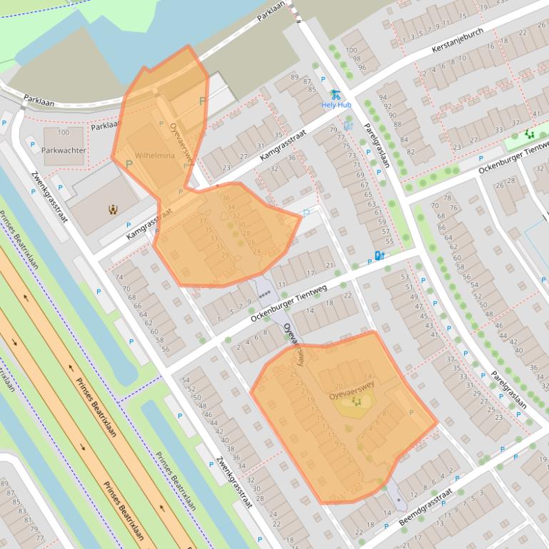 Kaart van postcodegebied 2288HA.