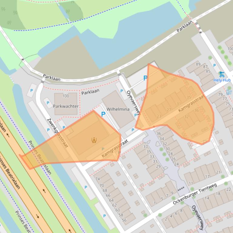 Kaart van postcodegebied 2288HE.