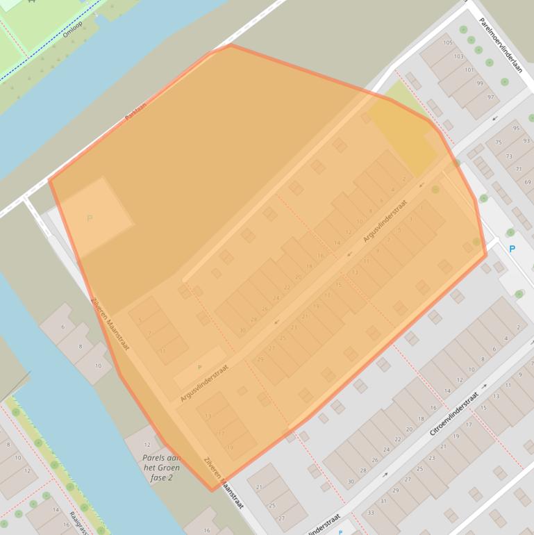 Kaart van postcodegebied 2288HN.