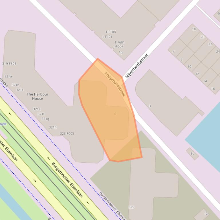 Kaart van postcodegebied 2288MZ.