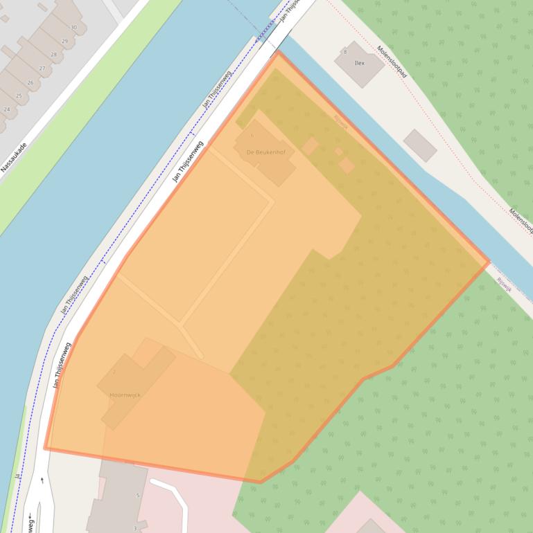 Kaart van postcodegebied 2289AA.