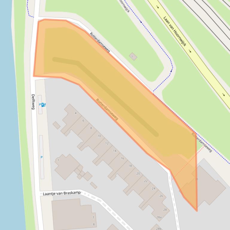 Kaart van postcodegebied 2289AG.