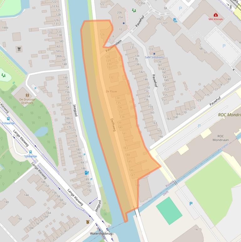 Kaart van postcodegebied 2289BD.