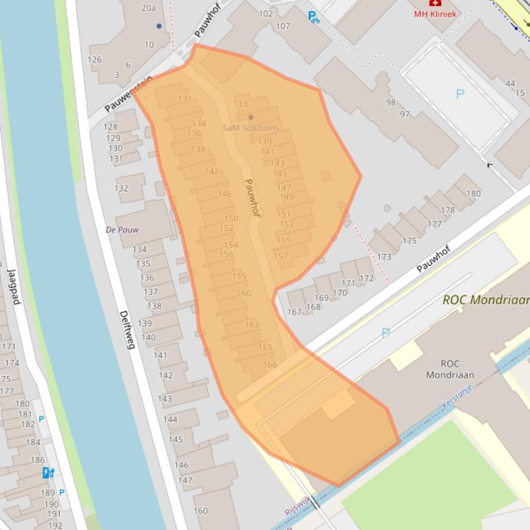 Kaart van postcodegebied 2289BL.