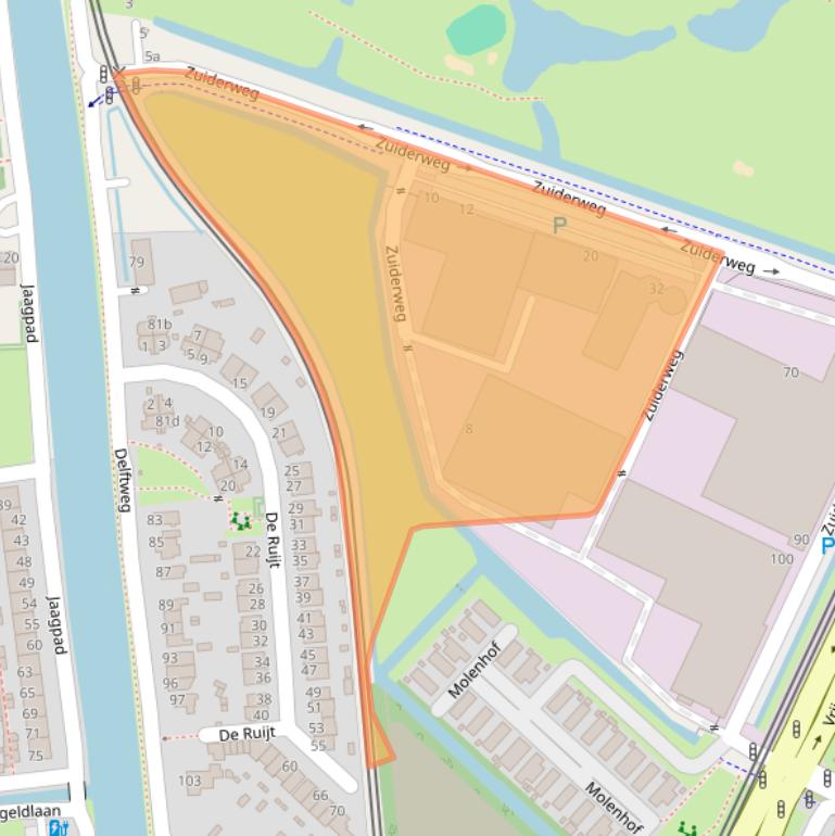 Kaart van postcodegebied 2289BN.