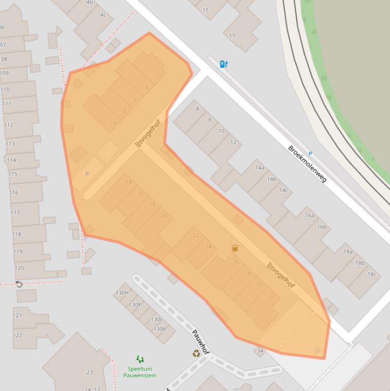 Kaart van postcodegebied 2289BP.