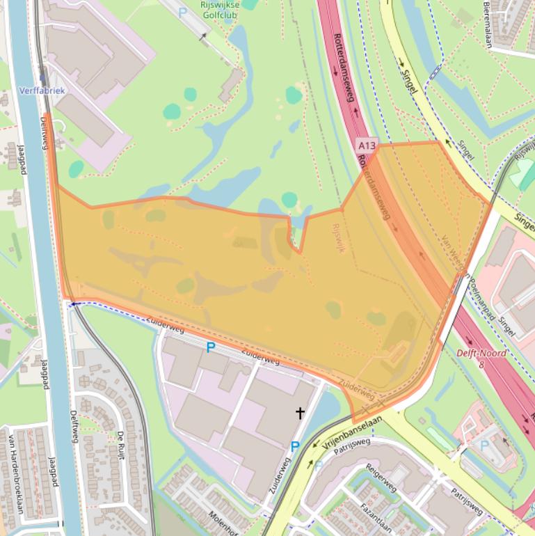 Kaart van postcodegebied 2289BS.