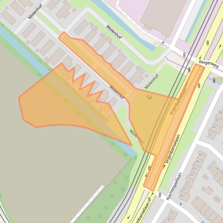 Kaart van postcodegebied 2289BZ.