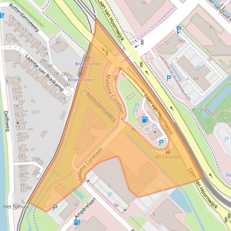 Kaart van postcodegebied 2289CA.