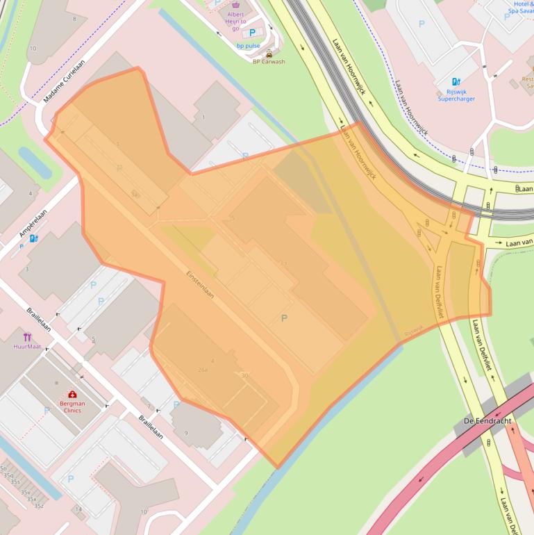 Kaart van postcodegebied 2289CC.