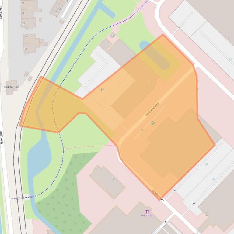 Kaart van postcodegebied 2289CD.