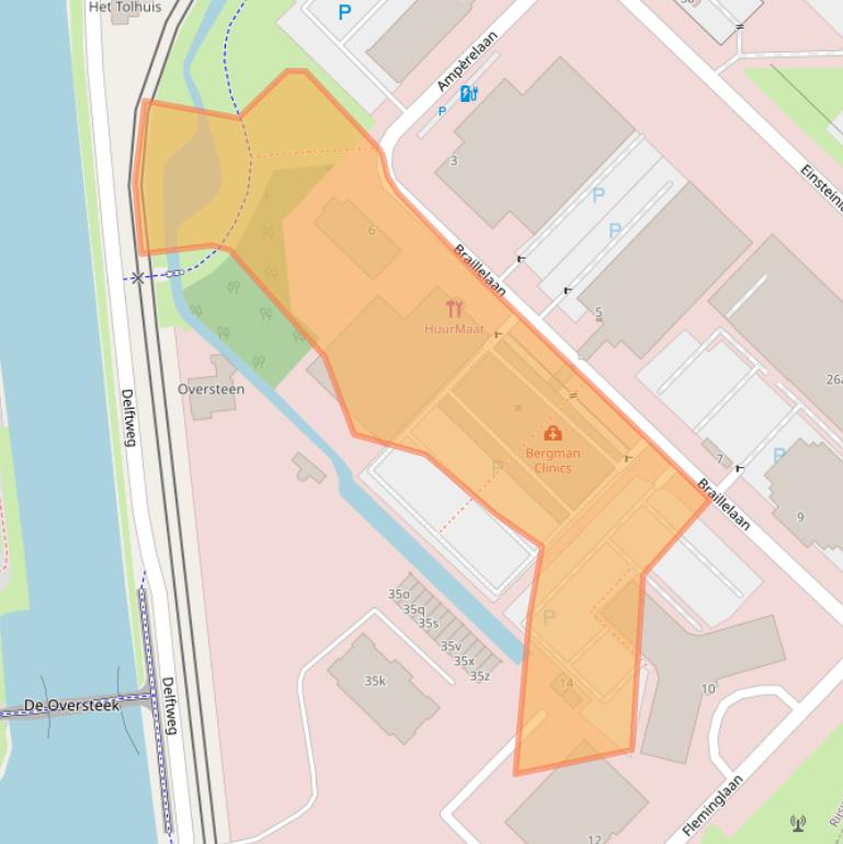 Kaart van postcodegebied 2289CM.