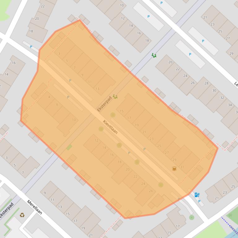 Kaart van postcodegebied 2289ED.