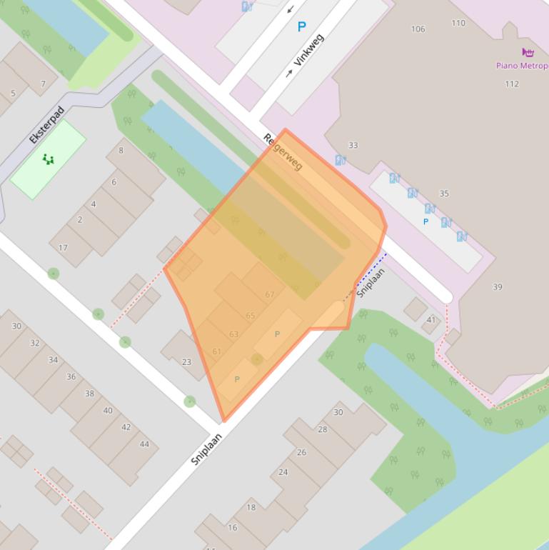 Kaart van postcodegebied 2289EL.