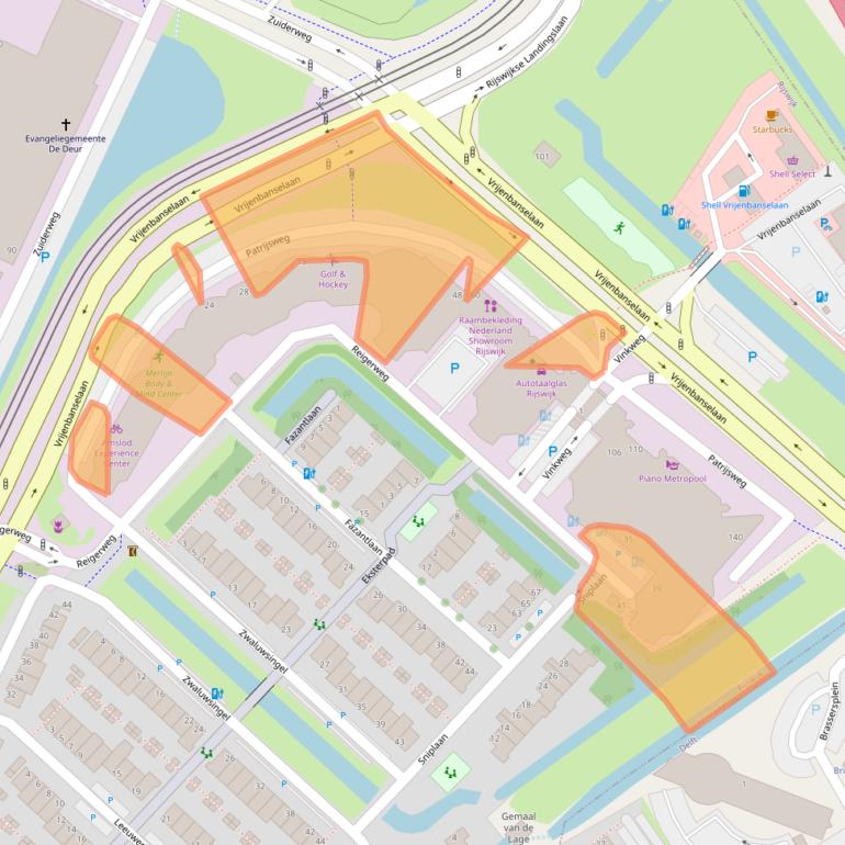 Kaart van postcodegebied 2289EV.