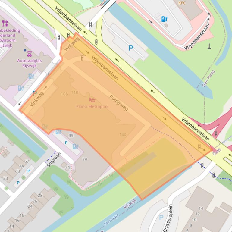 Kaart van postcodegebied 2289EZ.