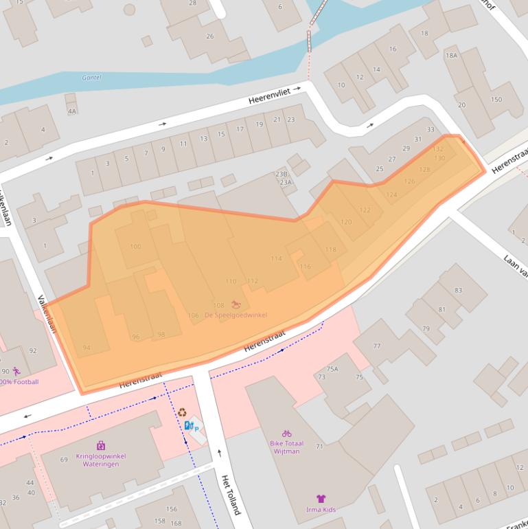 Kaart van postcodegebied 2291BK.