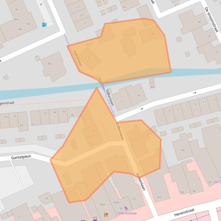 Kaart van postcodegebied 2291BP.