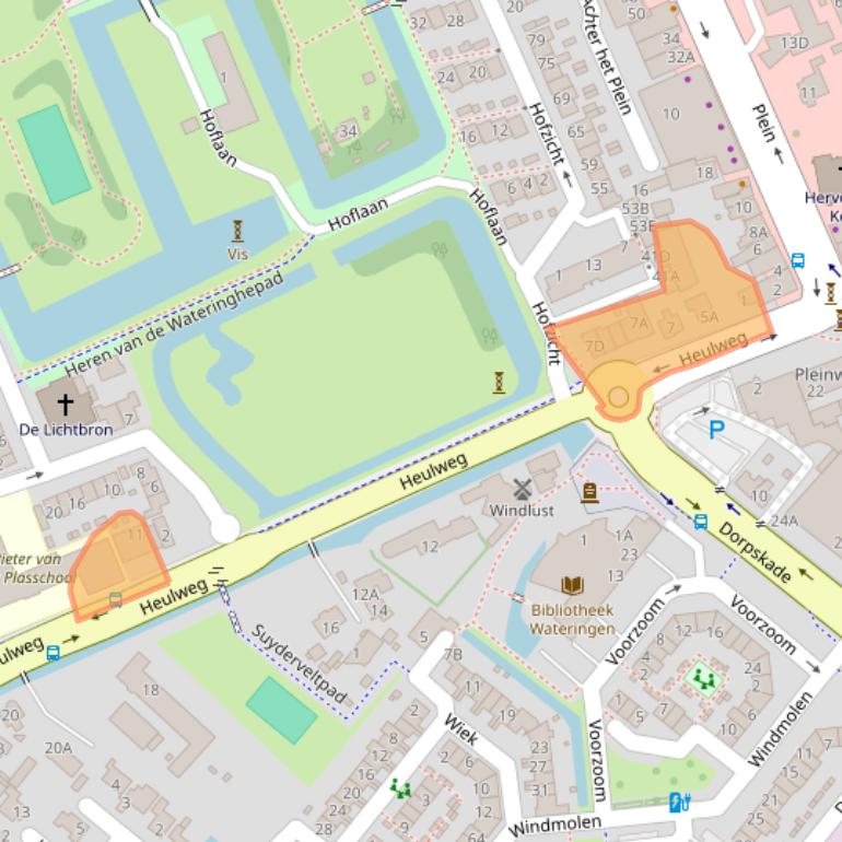 Kaart van postcodegebied 2291BW.