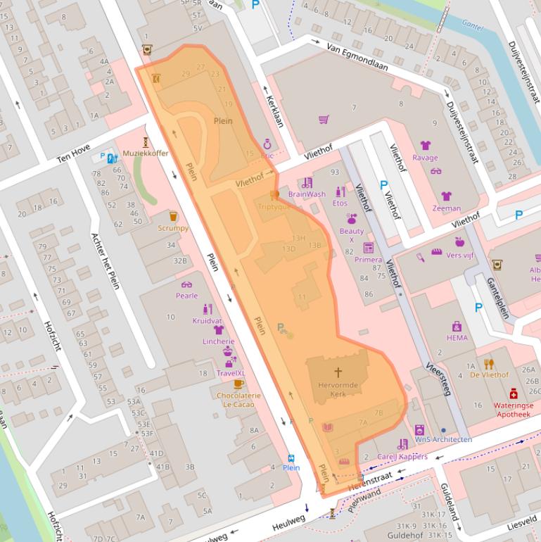 Kaart van postcodegebied 2291CA.