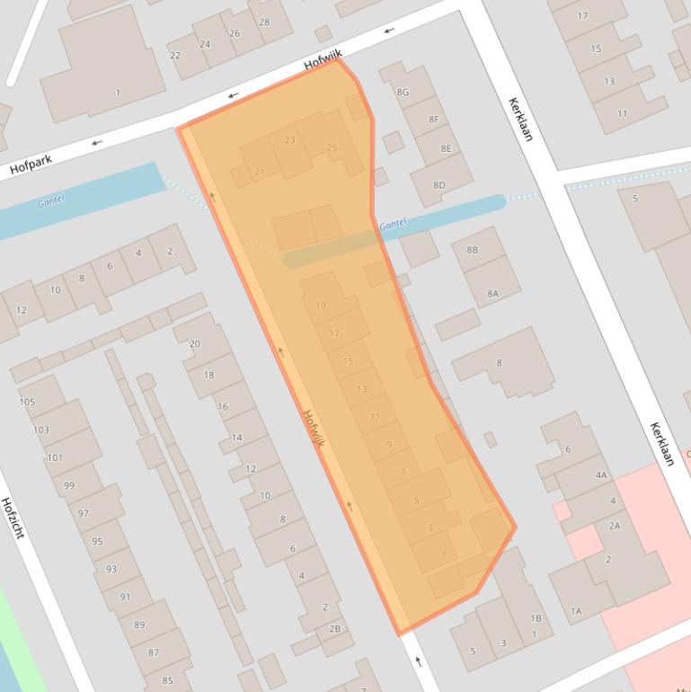 Kaart van postcodegebied 2291CR.