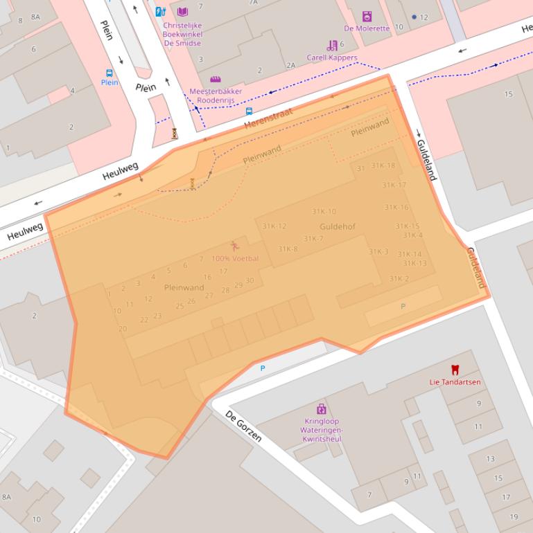 Kaart van postcodegebied 2291DB.