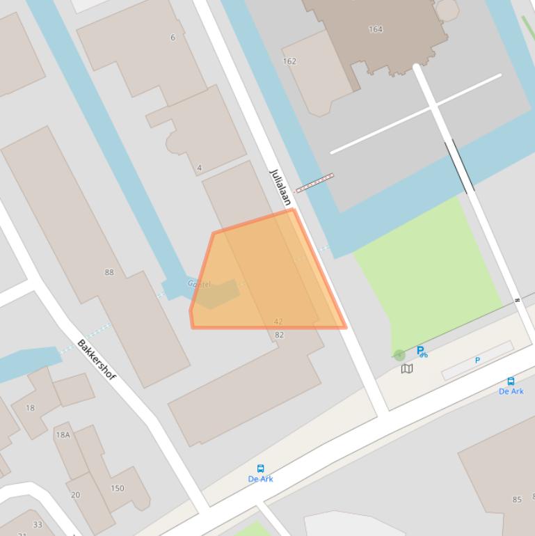 Kaart van postcodegebied 2291DD.