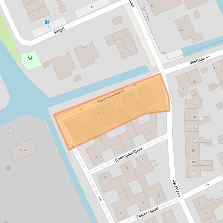 Kaart van postcodegebied 2291DG.