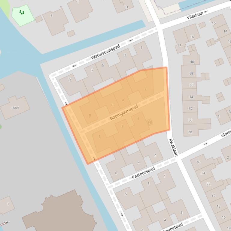 Kaart van postcodegebied 2291DH.