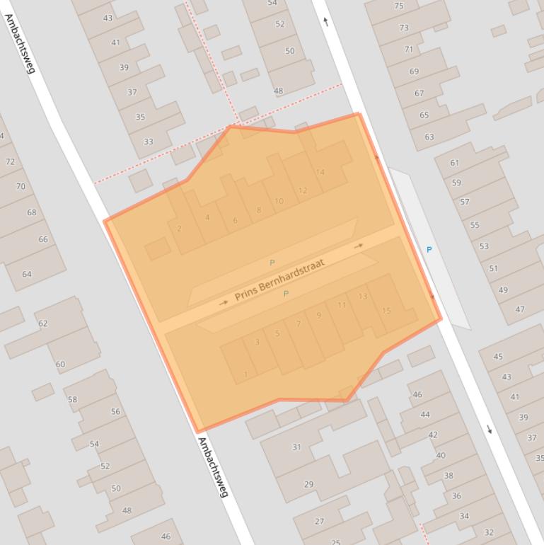 Kaart van postcodegebied 2291ET.