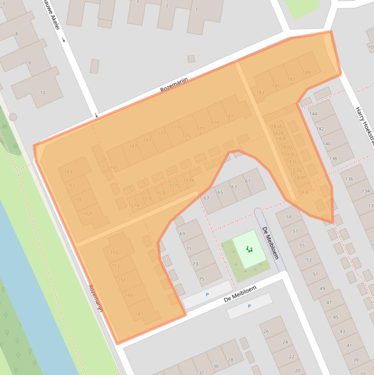 Kaart van postcodegebied 2291GN.