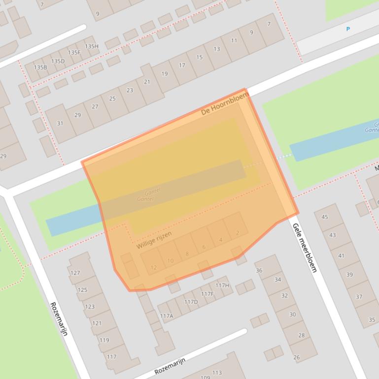 Kaart van postcodegebied 2291GZ.