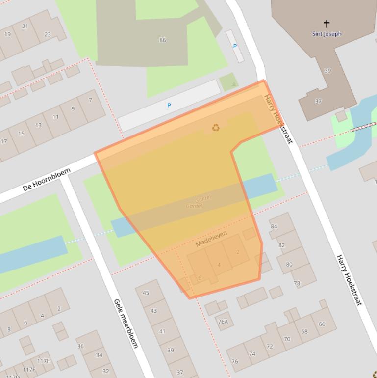 Kaart van postcodegebied 2291HA.